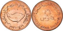 World Coins - Coin, United Arab Emirates, 5 Fils, 1996, British Royal Mint, , Bronze