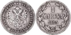 World Coins - Coin, Finland, Alexander II, Markka, 1865, Helsinki, , Silver, KM:3.1