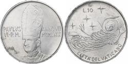 World Coins - Vatican, Paul VI, 10 Lire, 1969 - Anno VII, Rome, Aluminum, , KM:111