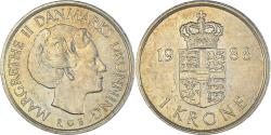 World Coins - Coin, Denmark, Krone, 1988