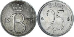 World Coins - Coin, Belgium, 25 Centimes, 1975