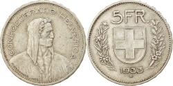 World Coins - Coin, Switzerland, 5 Francs, 1933, Bern, , Silver, KM:40