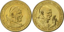 World Coins - France, Token, Lourdes - Concile Vatican II, 2015, Copper-nickel Aluminium, MDP