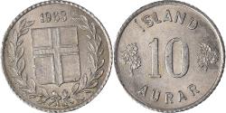 World Coins - Coin, Iceland, 10 Aurar, 1963