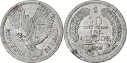 World Coins - Chile, 10 Pesos, 1956, Santiago, Aluminum, , KM:181