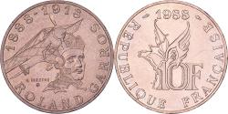 World Coins - France, 10 Francs, Roland Garros, 1988, Paris, Aluminum-Bronze,