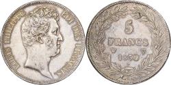 World Coins - France, Louis Philippe I, 5 Francs, 1830, Lille, Without 'I', Silver,