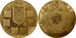 World Coins - France, Medal, Calendrier, Musée de Bavière, Munich, 1980, Bronze, Javaudin