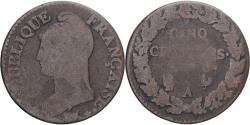 World Coins - Coin, France, Dupré, 5 Centimes, AN 8, Paris, , Copper, Gadoury:126