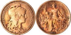 World Coins - Coin, France, 5 Centimes, 1912