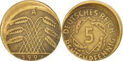 World Coins - Coin, GERMANY, WEIMAR REPUBLIC, 5 Rentenpfennig, 1924, Berlin,