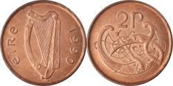World Coins - Coin, IRELAND REPUBLIC, 2 Pence, 1990