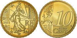 World Coins - France, 10 Euro Cent, 2011, Paris, Brass, , KM:1410