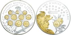 World Coins - France, Medal, 10 ans d'adieu au Franc, Les dernieres monnaies courantes