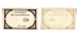 World Coins - France, 5 Livres, serie 12928, AU(55-58), Fayette:ass46a, KM:A57