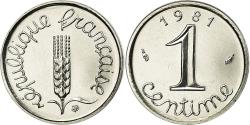 World Coins - Coin, France, Épi, Centime, 1981, Paris, , Stainless Steel, KM:928