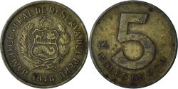 World Coins - Peru, 5 Soles, 1978