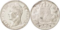 World Coins - Coin, France, Charles X, 5 Francs, 1827, Lille, , Silver, KM:728.13