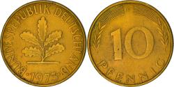 World Coins - Coin, GERMANY - FEDERAL REPUBLIC, 10 Pfennig, 1973, Stuttgart, , Brass