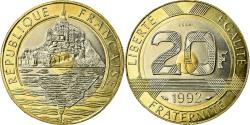 World Coins - Coin, France, 20 Francs, 1992, , Tri-Metallic, KM:E146, Gadoury:871