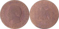 World Coins - Coin, France, Napoleon III, 5 Centimes, 1855, Lyon, ancre, , Bronze