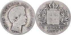 World Coins - Greece, Otto, 1/2 Drachme, 1833, Silver,