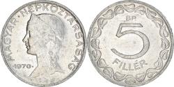 World Coins - Coin, Hungary, 5 Filler, 1970, Budapest, , Aluminum, KM:549