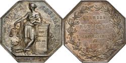 World Coins - France, Token, Chambre des Notaires de l'arrondissement de LIlle, 1883, Silver