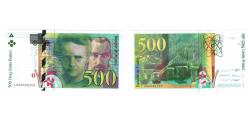 World Coins - France, 500 Francs, Pierre et Marie Curie, 1994, L.000, AU(55-58), Fayette:76.1