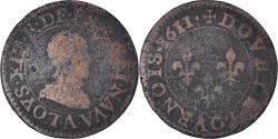 World Coins - Coin, France, Louis XIII, Double tournois, buste enfantin, Double Tournois