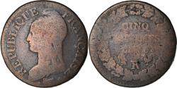 World Coins - Coin, France, Dupré, 5 Centimes, AN 5, Orléans, , Bronze, KM:640.9