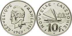 World Coins - Coin, New Caledonia, 10 Francs, 1967, Paris, ESSAI, , Nickel, KM:E11