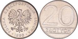World Coins - Coin, Poland, 20 Zlotych, 1990, Warsaw, , Copper-nickel, KM:153.2