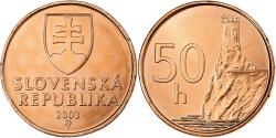 World Coins - Slovakia, 50 Halierov, 2003, Copper Plated Steel, , KM:35