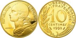 World Coins - Coin, France, Marianne, 10 Centimes, 1992, Paris, Proof,
