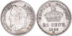 World Coins - Coin, France, Napoleon III, Napoléon III, 20 Centimes, 1868, Strasbourg
