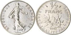 World Coins - Coin, France, Semeuse, 1/2 Franc, 1983, Paris, FDC, , Nickel, KM:931.1