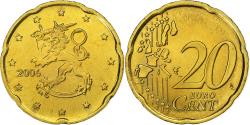World Coins - Finland, 20 Centimes, 2006, Vantaa, Nordic gold,