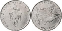 World Coins - Vatican, Paul VI, 100 Lire, 1971 (Anno IX), Rome, Stainless Steel,