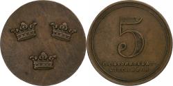 World Coins - Sweden, Sporrong, 5 Öre, Stockholm, , Brass