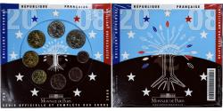World Coins - France, Coffret 1c. à 2€, 2008, Monnaie de Paris, BU,