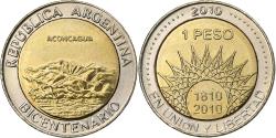 World Coins - Argentina, Peso, Aconcagua, 2010, Bi-Metallic, , KM:160
