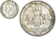 World Coins - Coin, New Zealand, George VI, Centennial, 1/2 Crown, 1940, British Royal Mint