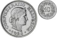 World Coins - Coin, Switzerland, 10 Rappen, 1964, Bern, , Copper-nickel, KM:27