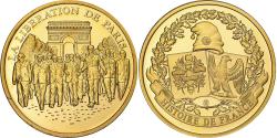 World Coins - France, Medal, Libération de Paris, 25 août 1944, Copper Gilt,