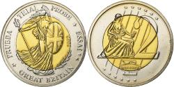 World Coins - Great Britain, Medal, 2 E, Essai-Trial, 2002, Bimetallic,