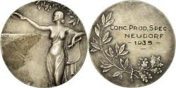 World Coins - France, Medal, Art Déco, Spectacle, Neudorf, 1939, , Silvered bronze