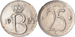 World Coins - Coin, Belgium, 25 Centimes, 1965