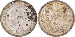 World Coins - Coin, Netherlands, Wilhelmina I, 25 Cents, 1941, Utrecht, , Silver