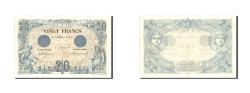 World Coins - France, 20 Francs, Noir, 1874-12-18, B.192, AU(50-53)